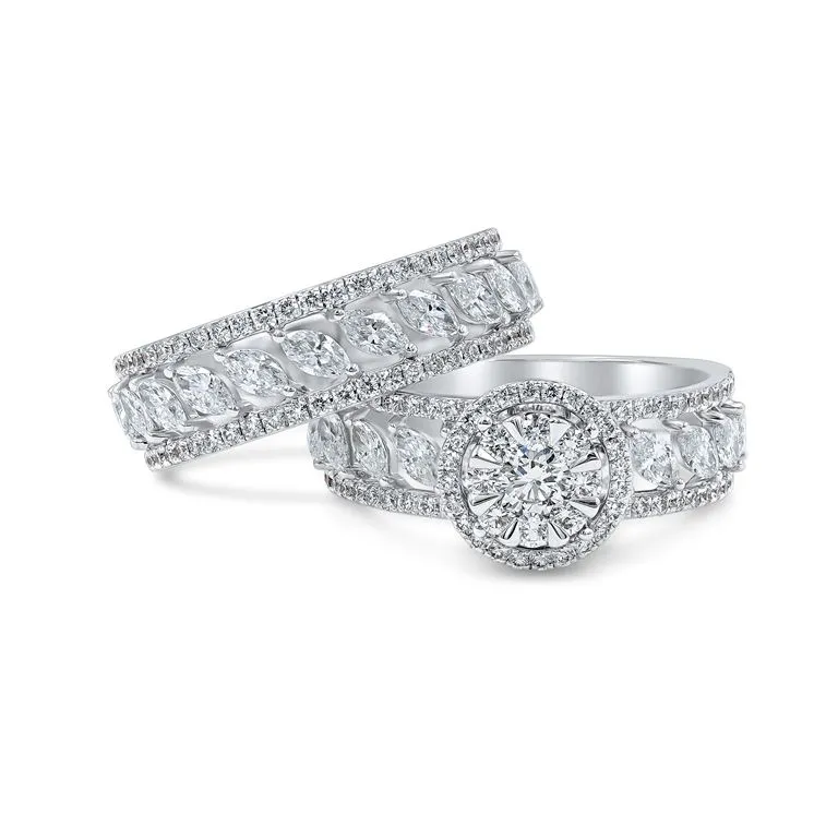 Diamond Affection Exquisite Love Band Rings