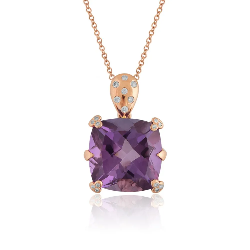 Fashion 18k Amethyst pendant